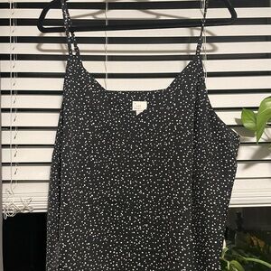a new day Black and White Speckled Camisole